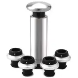 Набор для хранения вина Circle Joy Vacuum Pump With 4 Stoppers Gift Set CJ-JS05