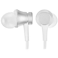 Вакуумные наушники (гарнитура) Xiaomi Mi In-Ear Headphones Basic Silver (серебристые) / Xiaomi Piston Basic