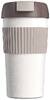 Стакан-непроливайка KissKissFish Rainbow Vacuum Coffee Tumbler (серый, белый, коричневый) S-U45C-216